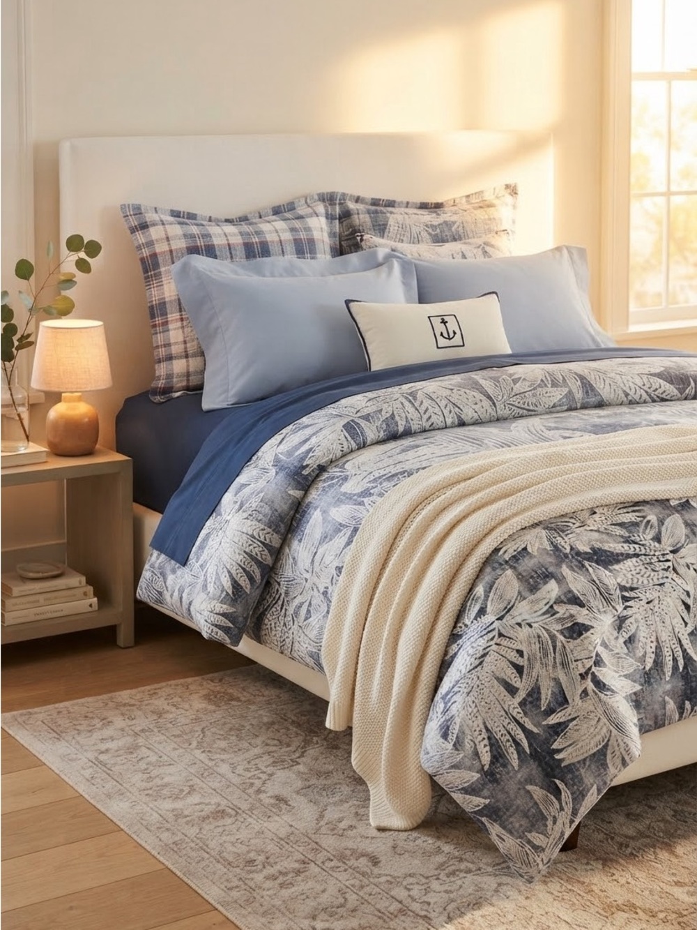 NWT❤️Lauren Ralph Lauren Evan 3 Pc Queen Size Duvet Comforter Set